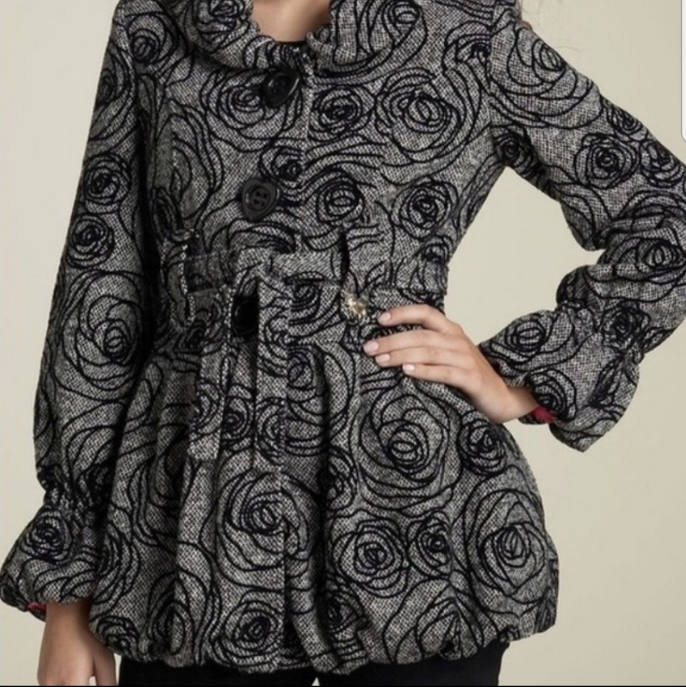 Betsey Johnson tweed coat